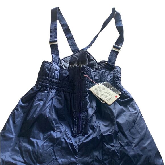- Head Vintage Skiwear Zip Front Pants with suspenders Navy Size 12 O730 - Picture 1 of 16